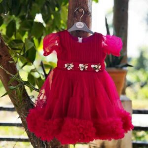 Pink Partywear Frock
