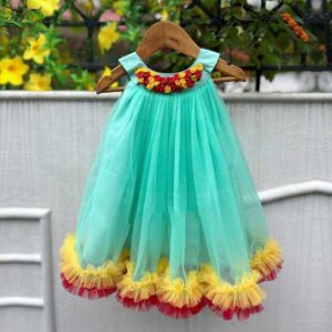 Ocean green Partywear frock