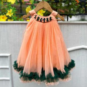 Orange Partywear frock