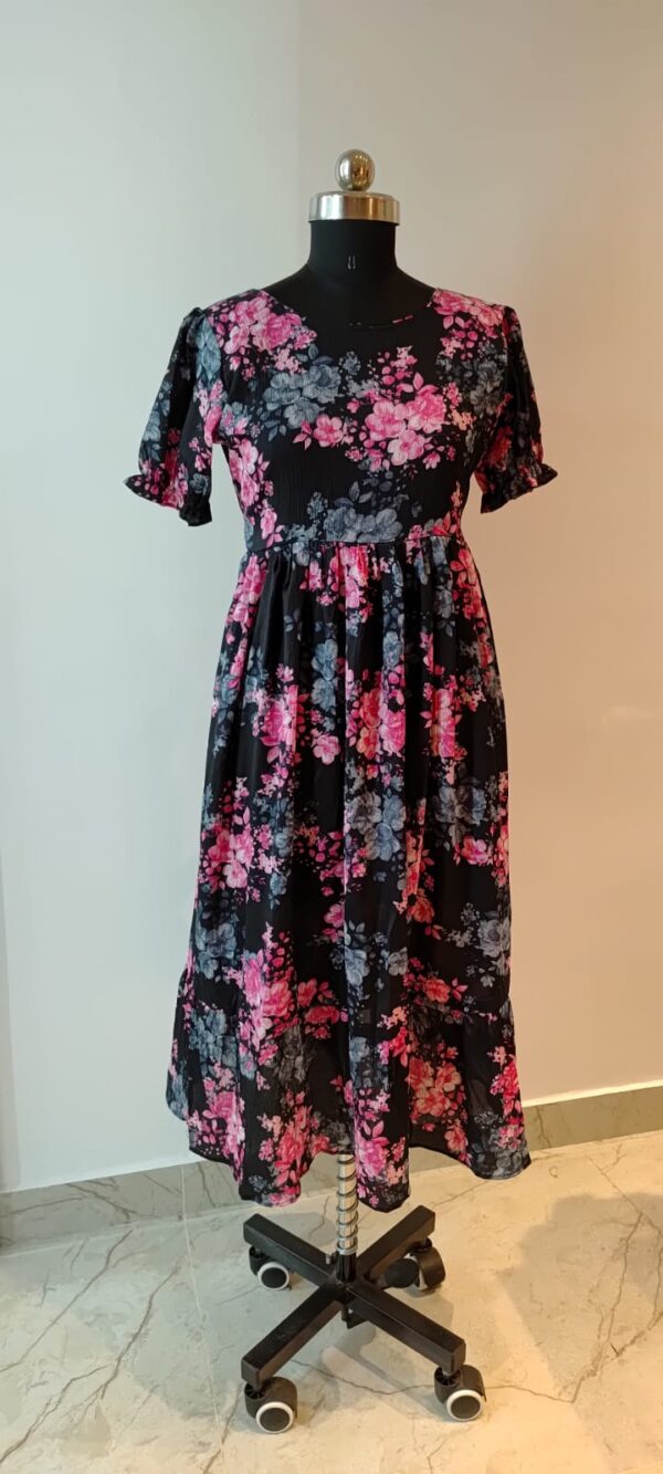 Black Floral Frock