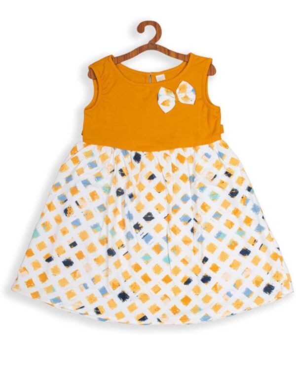 Mustard Sleeveless Frock