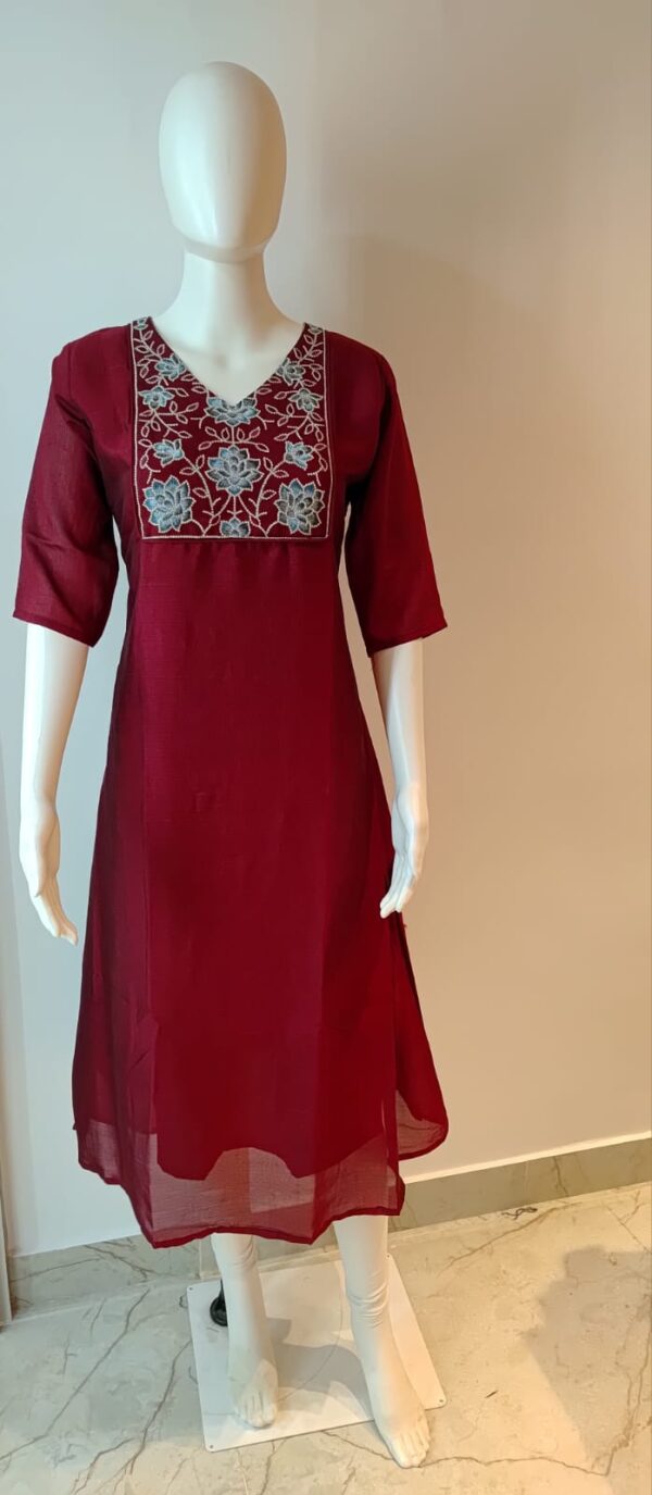 Maroon Kurti