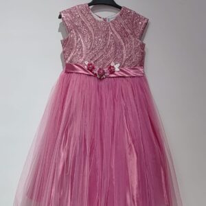 Pink Designer Party Wear Frock