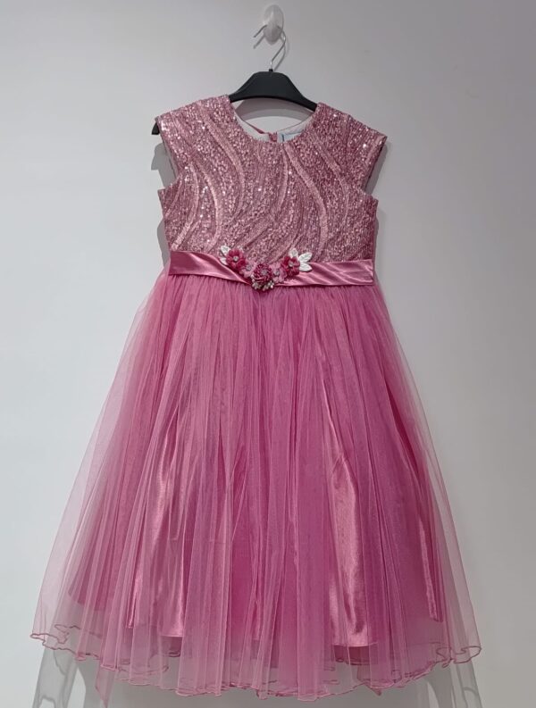 Pink Designer Party Wear Frock