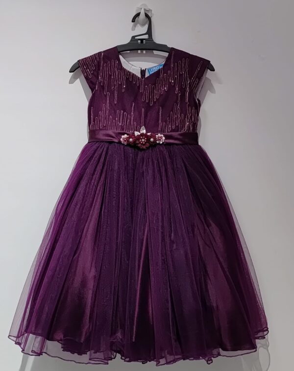 Violet Party Wear Frock