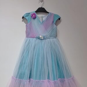 Skyblue Party Wear Frock